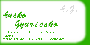aniko gyuricsko business card