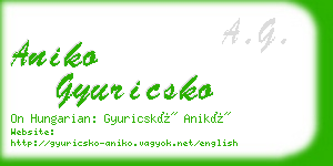 aniko gyuricsko business card